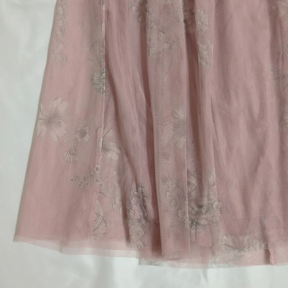 NWT Express Tulle Midi Length Skirt, Color Pink/White Size M - Picture 5 of 13